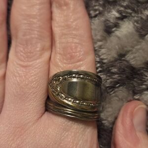 Elegant Silver Spoon Flatware Ring